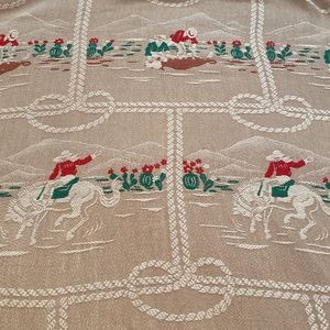 Vintage Cowboy 🤠 Cabin Decor 50’s Bedspread by Monument 🐴